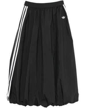 adidas Maxirock mit Streifendetail - Schwarz