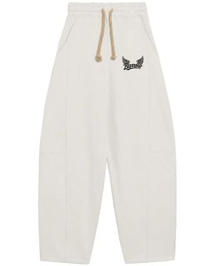 Barrow Jogginghose Mit Logo-Print - Weiß