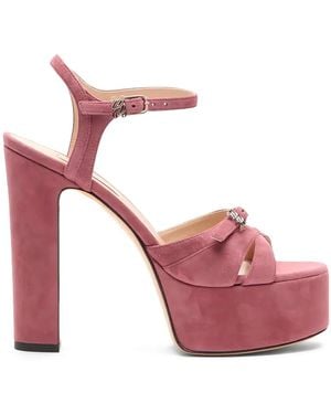 Casadei Sandalias Patty con plataforma de 80 mm - Rosa