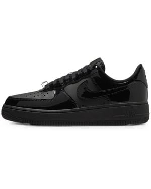 Nike Air Force 1 '07 Patent Leather Sneakers - Black