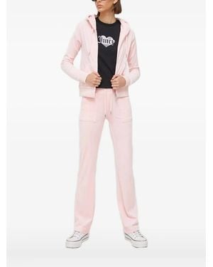 Juicy Couture Embroidered-Logo Hoodie - White