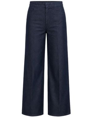 Sa Su Phi Pressed-Crease Wide-Leg Jeans - Blue