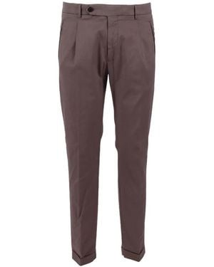 Berwich Pleated Tailored Trousers - Purple