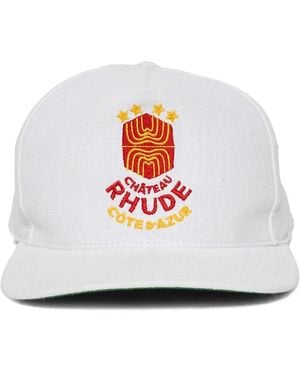 Rhude Azur Linen Cap - White