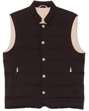 Eleventy Quilted Gilet - Black
