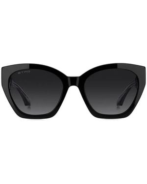 Etro Color Stripes Sonnenbrille - Schwarz