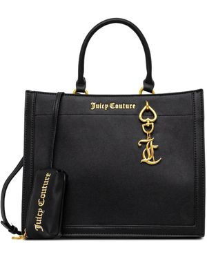 Juicy Couture Lily Charm Satchel Tote Bag - Black