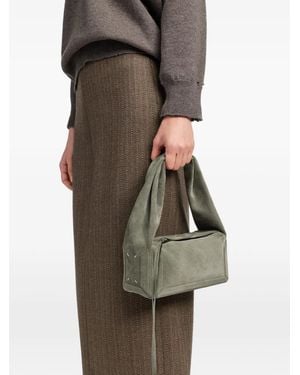 Maison Margiela Small Box East West Suede Tote Bag - Green