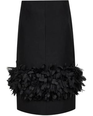 TOTEME Petal-Panel Skirt - Black