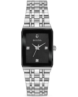 Bulova Quadra 30Mm Watch - White