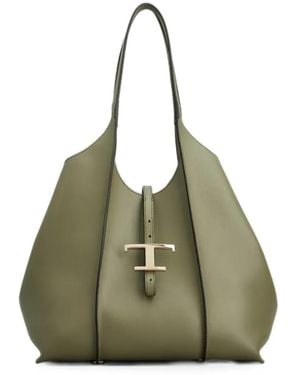 Tod's T Timeless Shopping Bag - Green