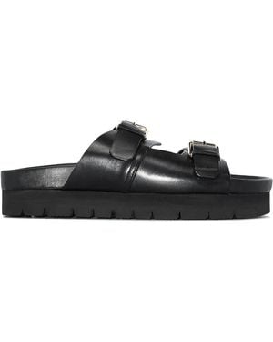 Grenson Flora Flatform Sandals - Black