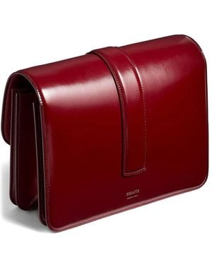 KHAITE Leather Crossbody Bag - レッド