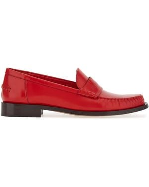 Ferragamo Ferragamo Irina Leather Moccasin - Red