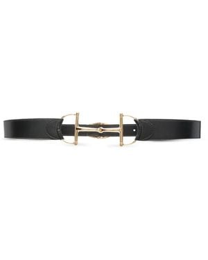 Gucci Horsebit Buckle Belt - White