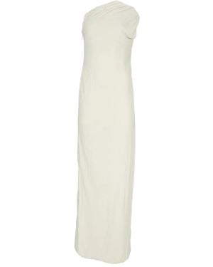 Tom Ford Draped One-Shoulder Maxi Dress - White