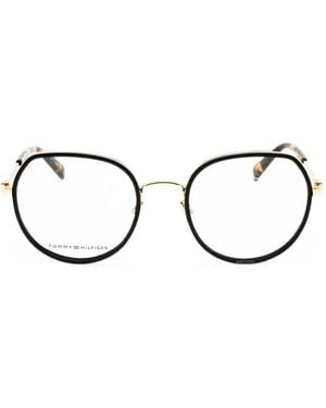Tommy Hilfiger Gafas Con Montura Redonda - Negro