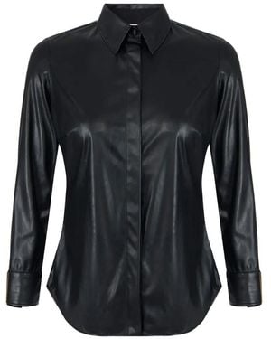 Elisabetta Franchi Shirt With Jewel Logo - Black