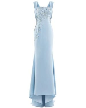Saiid Kobeisy Crepe Dress - Blue