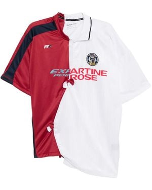 Martine Rose Logo-Print Polo Shirt - Red