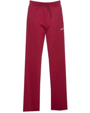 Aniye By Lace-detail Track Pants - レッド
