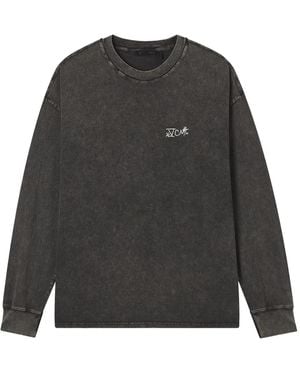 FIVE CM Acid-wash Long-sleeve T-shirt - グレー