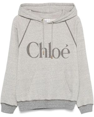 Chloé ロゴ パーカー - グレー