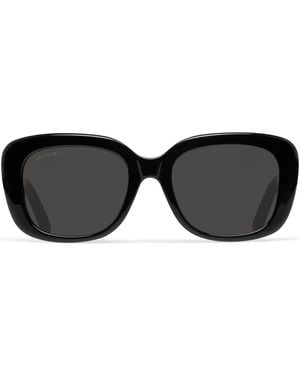 Balenciaga Gafas de sol Monaco con montura cuadrada - Negro