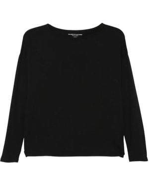 Majestic Filatures T-Shirt À Encolure Bateau - Black