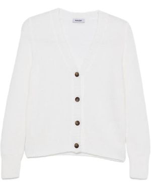 Base London V-Neck Cardigan - White