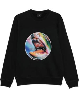 Paul Smith Graphic-Print Sweatshirt - Black