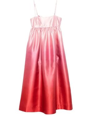 ALÉMAIS Inez Ombré Midi Dress - Pink