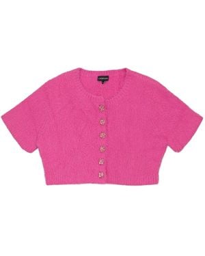 CALLIPYGIAN Cropped Cardigan - Pink