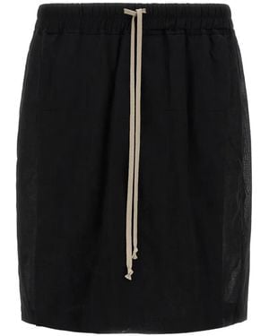 Rick Owens Drawstring-Waist Shorts - Black
