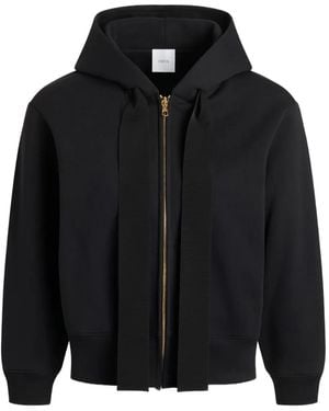 Patou Zip-Up Hoodie - Black