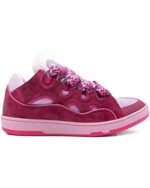 Lanvin Baskets Curb À Lacets - Violet