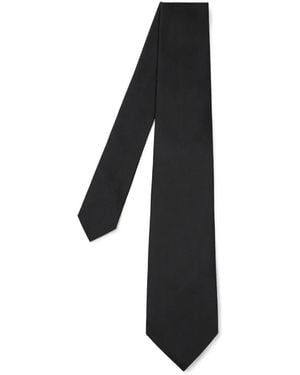 Paul Smith Silk Floral Tie - Black