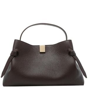 Yuzefi Gyoza Leather Tote Bag - Black