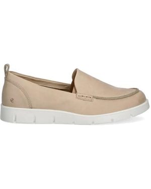 Ecco Bella Slip-On Leather Loafers - White