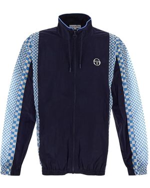 Sergio Tacchini チェック ジャケット - ブルー