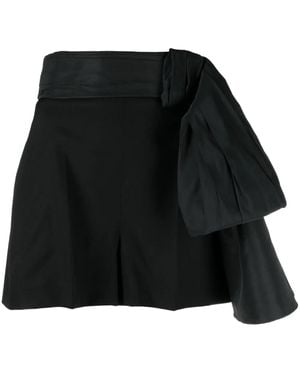 McQueen Short À Détail De Nœud - Noir