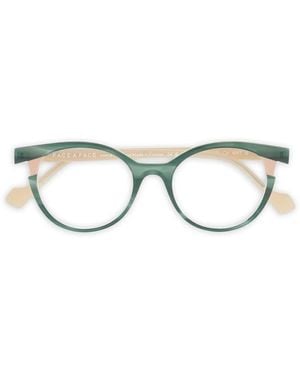 Face A Face Lunettes De Vue À Monture Ronde - Vert
