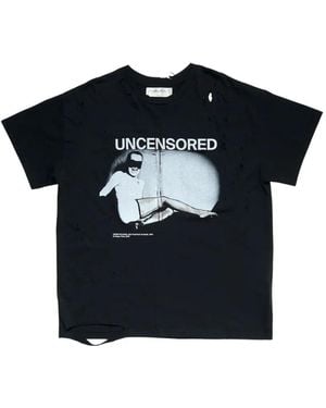 MATIERES FECALES Molinier Distressed T-Shirt - Black