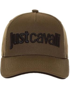 Just Cavalli Logo-Embroidered Baseball Cap - Brown