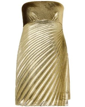 Roberto Cavalli Metallic-Effect Mini Dress - Natural