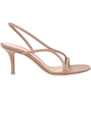 Gianvito Rossi Ellis Slingback Leather Sandals - Pink