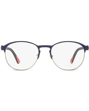 Moncler Brille Mit Rundem Gestell - Blau