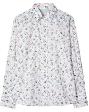 Paul Smith Liberty Floral Printed Shirt - White