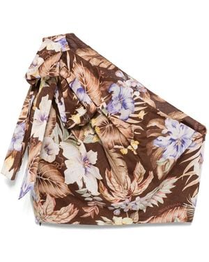 Zimmermann Coco One-Shoulder Blouse - White