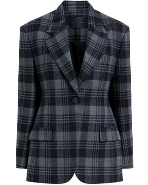 Proenza Schouler Checked Wool Blazer - Black